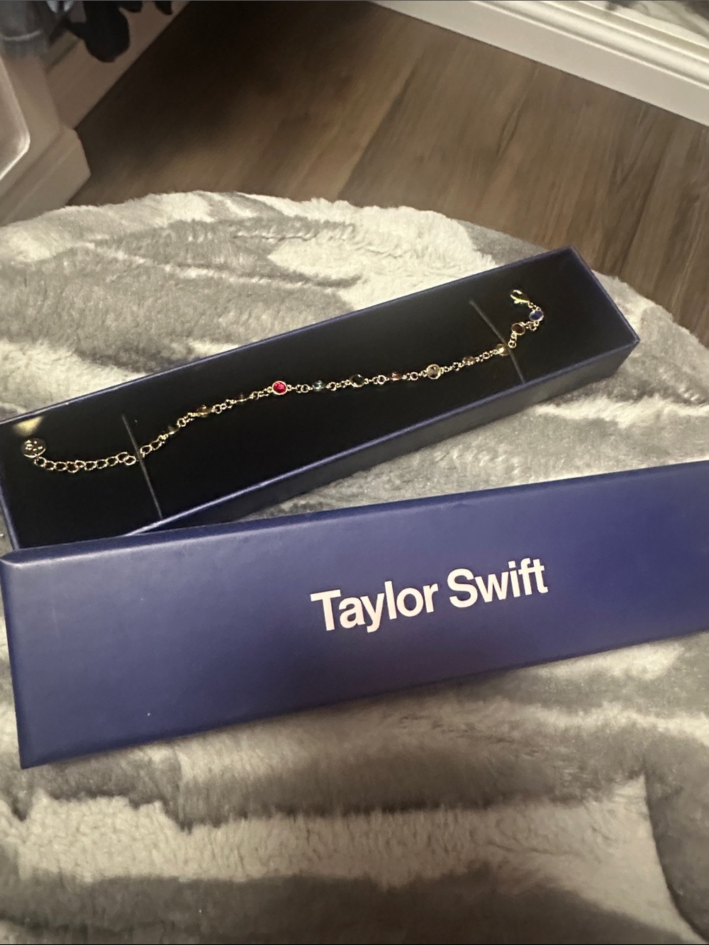 Taylor Swift Gold Bracelet with different color Stones for the ERAS tour